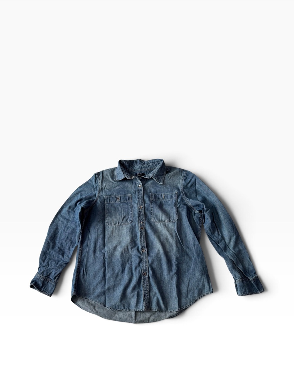 Chaps XL Long Sleeve 100% Cotton Denim Shirt